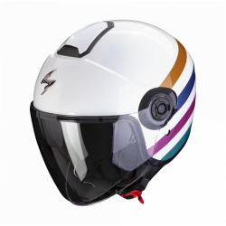 Kask motocyklowy otwarty Scorpion EXO-City Bee White Gold Stripe